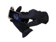 Isotoner A79465 Men s Smartouch Brushed Micro Fiber Gloves black large