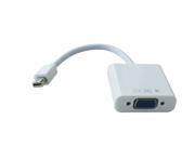 1080P HD Mini DP DisplayPort Male To VGA New White Mini DisplayPort Display Port DP to VGA Male to Female Adapter Cable Converter for iMac Mac Mini MacBook