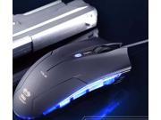 Game Mouse 1600DPI Adjustable 6 Buttons USB Wired Optical Gaming Mouse for PC Game carzy snake LED balckight game mouse