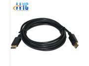 Display Port Male To Display Port Male DP Cable 3.0 M Length Support HD Video Black