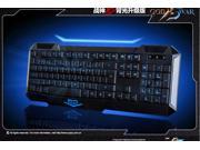 Backlit upgrade version 3 colors backlight gaming keyboard usb professional gaming computer keyboard cs cf dota Blue light