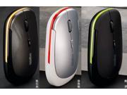 2.4 GHz Wireless Ultra Slim Mini Optical Mouse Mice USB Receiver For Laptop Digital 2.4g wireless mouse white black silver