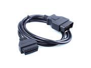 OBD2 OBD II Connector 16 Pin Male to Female ELM327 Diagnostic Extender Car Cable