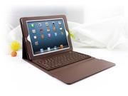 For New Apple iPad 4 3 2 Stand Leather Case Cover With Bluetooth Keyboard Black