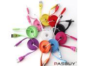 10 X Colors LED Smiling Face Data Charging Cable Fits Galaxy PM 1121