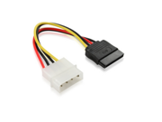 4 Pin IDE Molex to 15 Pin Serial ATA SATA Hard Drive Power Adapter Cable