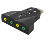External 7.1 Channel USB 3D Sound Card Audio Laptop PC Computer Macbook Adapter