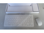 FM Ultra Slim Mini 2.4G Wireless Keyboard Mouse Kit for PC Laptop White NEW CA