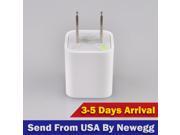 5 PCS a lot USB AC Universal Power Safe Home Wall Travel Charger Adapter for iPhone 6 Plus 4 5 4S Samsung Galaxy S 2 3 4 5 Note 2 3 4 5 HTC iOS8 White 5V 1A