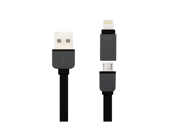 2 in 1 Sync and Charge Cable with Lightning microUSB 8 PIN connectors for iPhone 6 6Plus 5s 5c 5 iPad Air iPod nano 7th gen Samsung Galaxy S5 S4 Note4 HTC