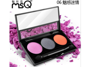 MSQ 3 color eye shadow Foundation Palette Shimmer Makeup Cosmetic Set
