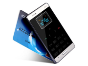 M3 Mini 6.5mm ultrathin Credit Bank Card Size Cell Mobile Phone Unlocked Quad band GSM 850 900 1800 1900 MHz Student Children Version