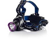 Pathfinder Creet6 LED Multi function Headlamp with Adjustable Zoom Safety Strobe Super Bright Tactical Hands Free Head Light for Camping Fishing Biking W
