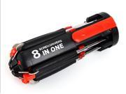 8 In 1 Multi function Screwdriver Kit Tool Set With Powerful LED Light Torch