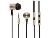 Gold for Xiaomi 2nd Piston Earphone Ii Headphone Headset Earbud with Headset w Remote Mic for Xiaomi M1 M1s 1s M2 M2s 2a M3 Mi3 Mi2 Hongmi Redmi Note