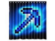 Minecraft Game Design Polyester Fabric Bath Shower Curtain 180x180 cm Waterproof and Mildewproof Shower Curtains Pattern01