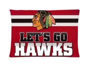 Let us go NHL Chicago Blackhawks Fans Pillowcase