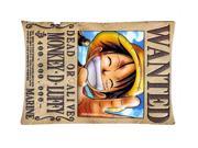 Luffy Wanted One Piece Fans Pillowcase