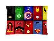 Superheroes collage Fans Pillowcase