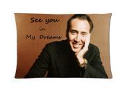 Nicolas Cage See You in My Dreams Style Pillowcase Custom 20x30 Inch Zippered Pillow Case