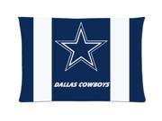Dallas cowboys logo Style Pillowcase Custom 20x30 Inch Zippered Pillow Case