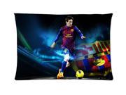 Lionel Messi Style Pillowcase Custom 20x30 Inch Zippered Pillow Case