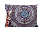 Mandala Hippie Tapestry Style Pillowcase Custom 20x30 Inch Zippered Pillow Case