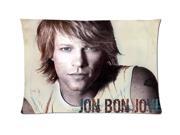 Jon Bon Jovi Color Style Pillowcase Custom 20x30 Inch Zippered Pillow Case