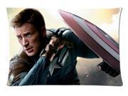 Chris Evans Captain America Winter Soldier Style Pillowcase Custom 20x30 Inch Zippered Pillow Case