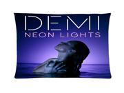Demi Lovato Neon Lights Style Pillowcase Custom 20x30 Inch Zippered Pillow Case