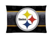 Pittsburgh Steelers Style Pillowcase Custom 20x30 Inch Zippered Pillow Case