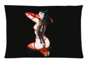 Bettie Page Cat and Mouse Style Pillowcase Custom 20x30 Inch Zippered Pillow Case