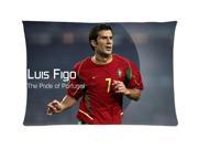 Luis Figo Style Pillowcase Custom 20x30 Inch Zippered Pillow Case