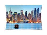New York Boat Style Pillowcase Custom 20x30 Inch Zippered Pillow Case