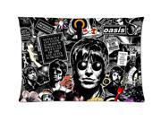 Liam Gallagher Rock Band OASIS Style Pillowcase Custom 20x30 Inch Zippered Pillow Case