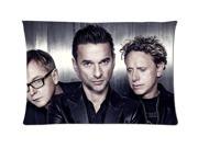 Depeche Mode Members Band Style Pillowcase Custom 20x30 Inch Zippered Pillow Case