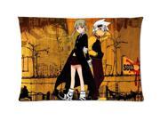 Soul Eater Black Star And Death The Kid 01 Style Pillowcase Custom 20x30 Inch Zippered Pillow Case