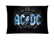 Rock Band ACDC Style Pillowcase Custom 20x30 Inch Zippered Pillow Case
