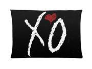 The Weeknd XO Style Pillowcase Custom 20x30 Inch Zippered Pillow Case