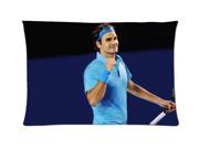Roger Federer Style Pillowcase Custom 20x30 Inch Zippered Pillow Case