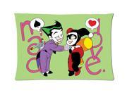 The Joker and Harley Quinn Style Pillowcase Custom 20x30 Inch Zippered Pillow Case