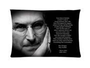 Steve Jobs Poster Your time is limited Style Pillowcase Custom 20x30 Inch Zippered Pillow Case