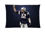 Tom Brady 01 Style Pillowcase Custom 20x30 Inch Zippered Pillow Case