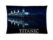 Titanic Ship Water Night Style Pillowcase Custom 20x30 Inch Zippered Pillow Case