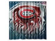 Montréal Canadiens 01 NHL Design Polyester Fabric Bath Shower Curtain 180x180 cm Waterproof and Mildewproof Shower Curtains Pattern01
