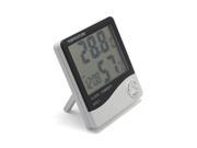 iKKEGOL Digital C F Indoor Outdoor Thermometer Hygrometer Clock Calenda Dual Temperature 30048Y