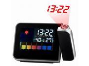 iKKEGOL Digital Time Projector Weather Temperature Humidity Alarm Snooze Clock Calendar