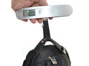 iKKEGOL 50kg 110lb 10g Digital Luggage Hand Hanging Fishing Travel Weight Scale Strap RE Silver