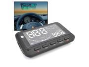 Universal Car HUD OBD2 II Head Up Display Speeding Warning Fuel Consumption RPM
