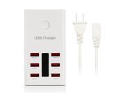 30W 8A 6 Port USB HUB Charger AC Wall Power Adapter Cable For Samsung iPhone HTC
